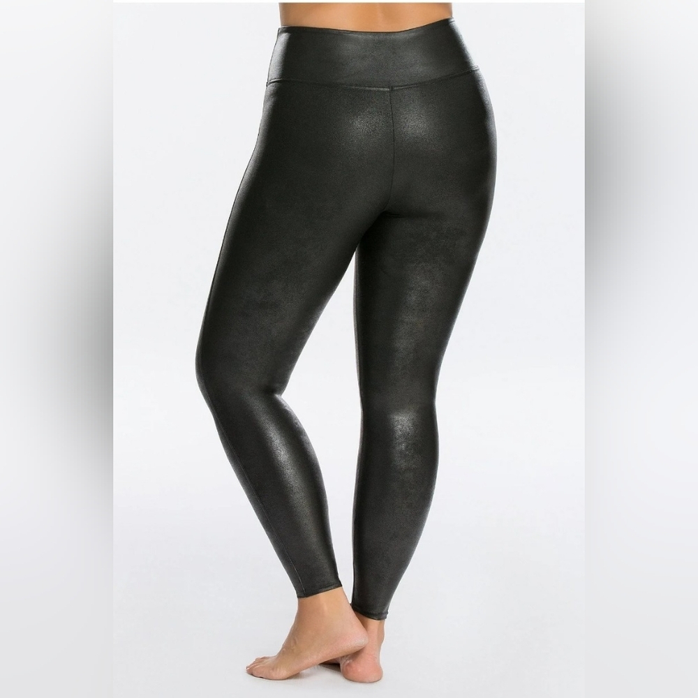 BLUE NWT Spanx Faux Leather Leggings